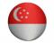 新加坡國旗58mm布胸章