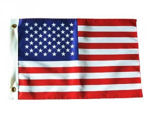 美国铜扣国旗 12" x 18"