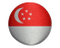 新加坡国旗58mm布胸章